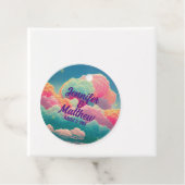 Étiquettes Cadeau Fun Pastel Cotton Candy Nuages (En situation)