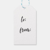 Étiquettes-cadeau Fun Père Noël Noël (Dos)