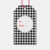 Étiquettes-cadeau Funny Bold Snowman Joyeuses Vacances Rustiques Pay (Dos)