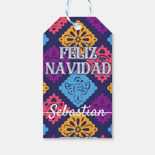 Étiquettes-cadeau Funny feliz navidad (Devant)