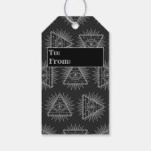 Étiquettes-cadeau Funny Illuminati Conspiration Théorie Pyramide (Dos)