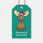 Étiquettes-cadeau Funny Moose Be for You Christmas (Devant)
