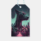 Étiquettes-cadeau Futuriste Grande Danse Le compagnon robotique (Dos)