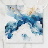 Étiquettes Cadeau Gala AZURE Marble Dreams (Dos)