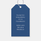 Étiquettes-cadeau Galaxie du Baby shower spatial (Dos)