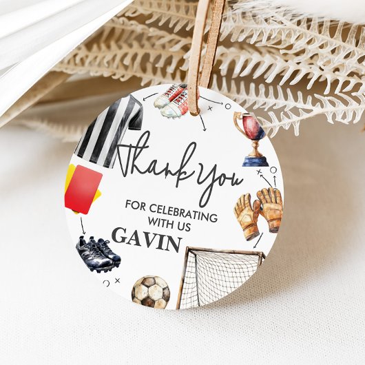 Étiquettes Cadeau Game On Soccer Birthday