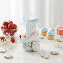 Étiquettes Cadeau Garçon Aqiqah Islamique Bleu