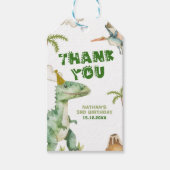 Étiquettes Cadeau Garçon Dinosaure Trois-Rex (Devant)