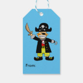 Étiquettes-cadeau garçon pirate ahoy (Dos)