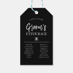 Étiquettes-cadeau Garçons d'honneur de l'entourage du marié