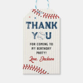 Étiquettes-cadeau Garçons Merci d'anniversaire de baseball (Devant)