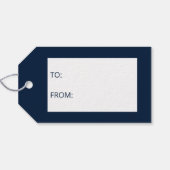 Étiquettes-cadeau Garland De Noël Avec Bow Rouge Et Baubles (Dos (Horizontal))