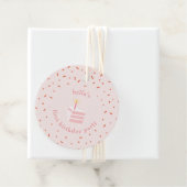 Étiquettes Cadeau Gâteau D'Anniversaire (En situation)