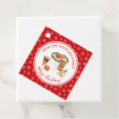 Étiquettes Cadeau Gâteau de Noël de Fêtes de Fin d'Année (En situation)
