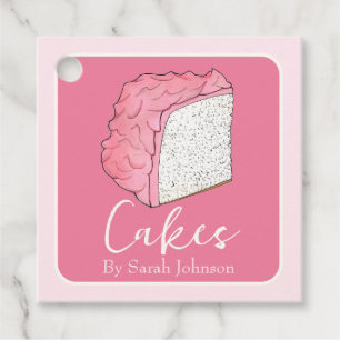 Étiquettes Cadeau Gâteau De Nourriture Rose Angel Fait Maison Fabriq