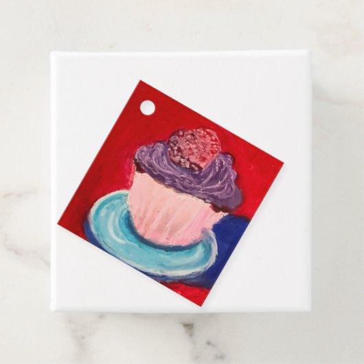 Étiquettes Cadeau Gâteau Mignon (En situation)