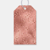 Étiquettes-cadeau Gâteau or et or Rose tendance (Dos)