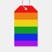 Étiquettes-cadeau Gay pride Arc-en-ciel drapeaux Mariage Faveur Merc (Dos)