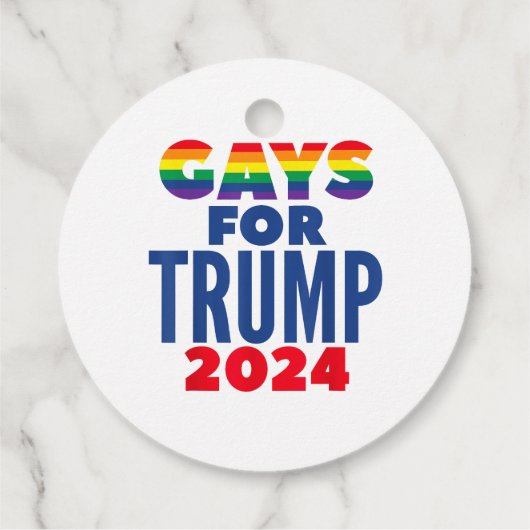 Étiquettes Cadeau Gays Pour L'Élection De Trump En 2024 (Dos)