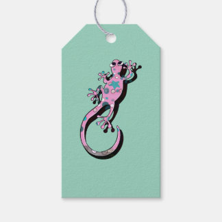 Étiquettes-cadeau Gecko Violet – Exotique et Coloré