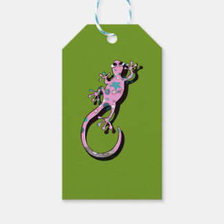 Étiquettes-cadeau Gecko Violet – Exotique et Coloré