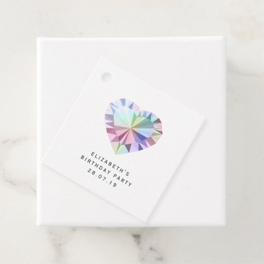 Étiquettes Cadeau Gemstone Damask (En situation)