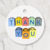 Étiquettes Cadeau Générer des blocs de message Merci (Devant)