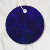 Étiquettes Cadeau Géode aquarelle Mariage de calligraphie moderne (Dos)