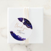 Étiquettes Cadeau Géode aquarelle Mariage de calligraphie moderne (En situation)