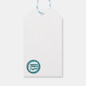 Étiquettes-cadeau Geometric Purple and Green (Dos)