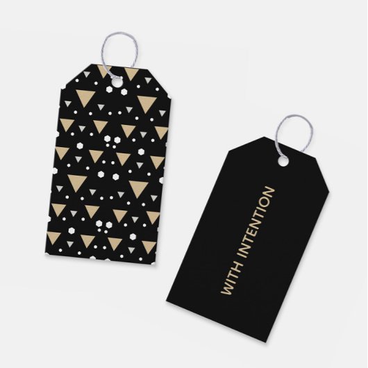 Étiquettes-cadeau Géométrie Luxe