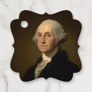 Étiquettes Cadeau George Washington 1er président américain par Stua
