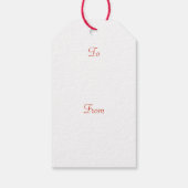 ÉTIQUETTES-CADEAU GERBERA FLOWER (Dos)