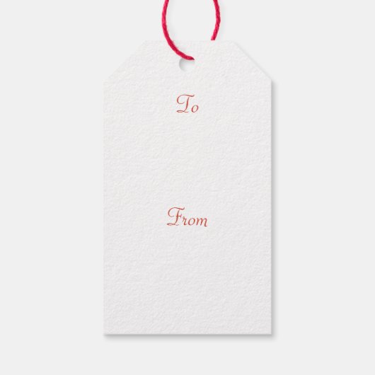 ÉTIQUETTES-CADEAU GERBERA FLOWER (Dos)