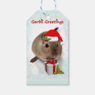 Étiquettes-cadeau Gerbil Salutations Cadeaux Tags