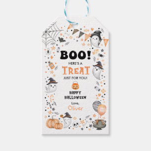 Étiquettes-cadeau Ghost Ghost Joyeux Halloween fête d'anniversaire T