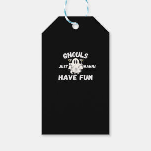 Étiquettes-cadeau Ghouls veut juste s'amuser - Drôle Cockt Halloween