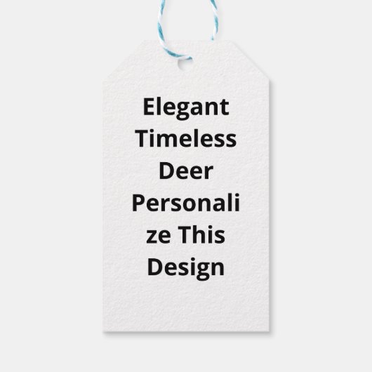 Étiquettes-cadeau Gift Tag (Dos)