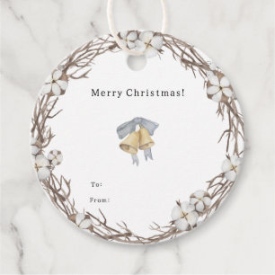 Étiquettes Cadeau Gift Tag (jeu vidéo, 12 pcs) - Merry Christmas Bel