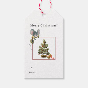 Étiquettes-cadeau Gift Tag (jeu vidéo) - Merry Christmas Mouse