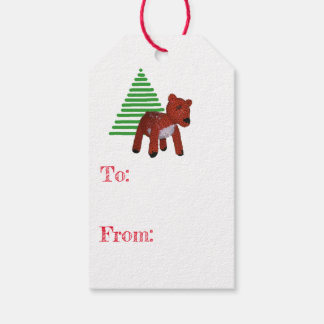 Étiquettes-cadeau Gift Tag - Reindeer and Tree