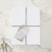 Étiquettes-cadeau Gilded Gold Sage & Blush Botanical Wedding  (Avec de la ficelle)