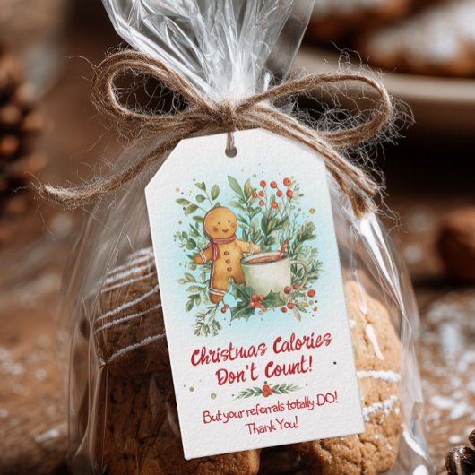 Étiquettes-cadeau Gingerbread Christmas Pop-By