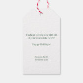 Étiquettes-cadeau Gingerbread Christmas Pop-By (Dos)