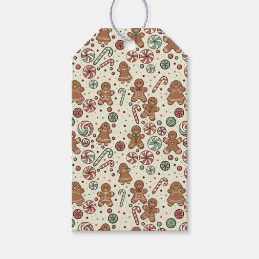 Étiquettes-cadeau Gingerbread Delight (Devant)