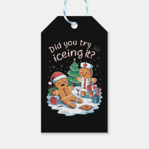 Étiquettes-cadeau Gingerbread Homme Cookie laide Sweat Oh Snap Xmas