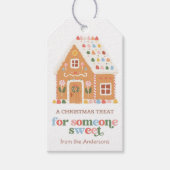 Étiquettes-cadeau Gingerbread House Christmas Holiday (Devant)