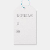 Étiquettes-cadeau Gingerbread House & Gingerbread Cookies (Dos)