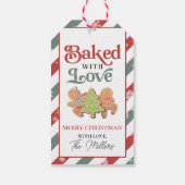 Étiquettes-cadeau Gingerpain de Noël biscuit avec amour (Dos)