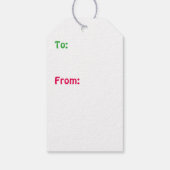 Étiquettes-cadeau Gingerpain de style hawaïen Salutation (Dos)